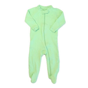 Pact Boys Green 1-piece footed Pajamas size: 6-9 Months